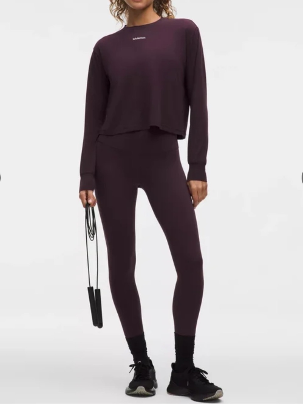 Lululemon Wunder Train High-Rise Tight 25" (black plum)